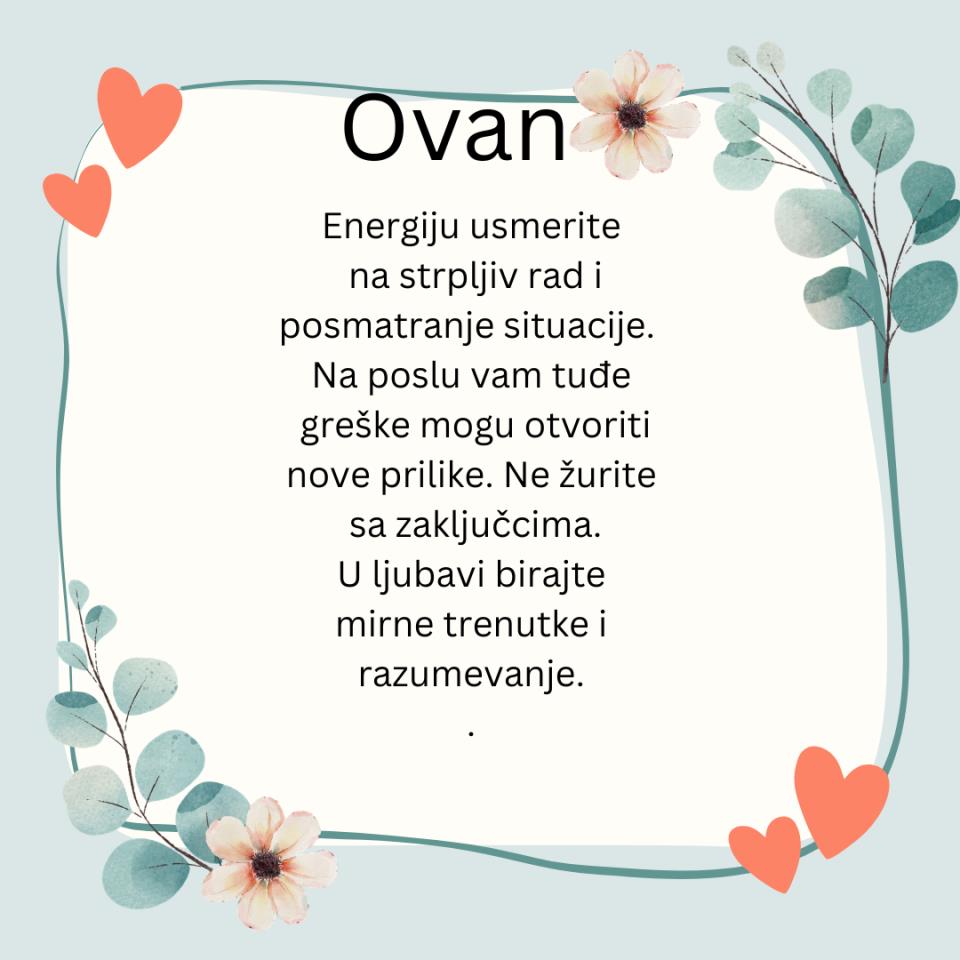 Dnevni horoskop za 29 mart 2026 