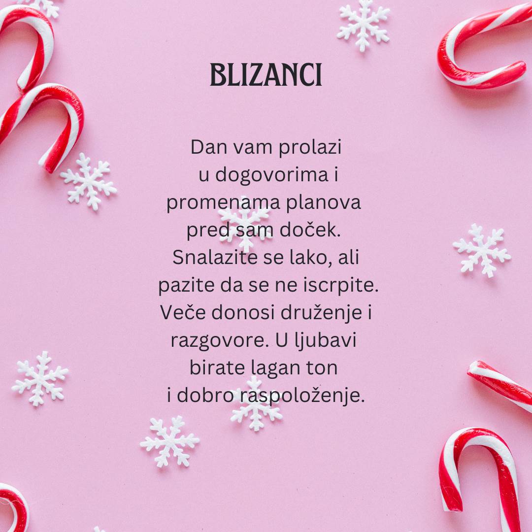 Dnevni horoskop za 31 decembar  2025